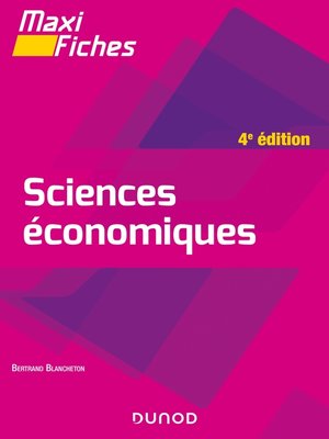 cover image of Maxi fiches--Sciences économiques--4e éd.